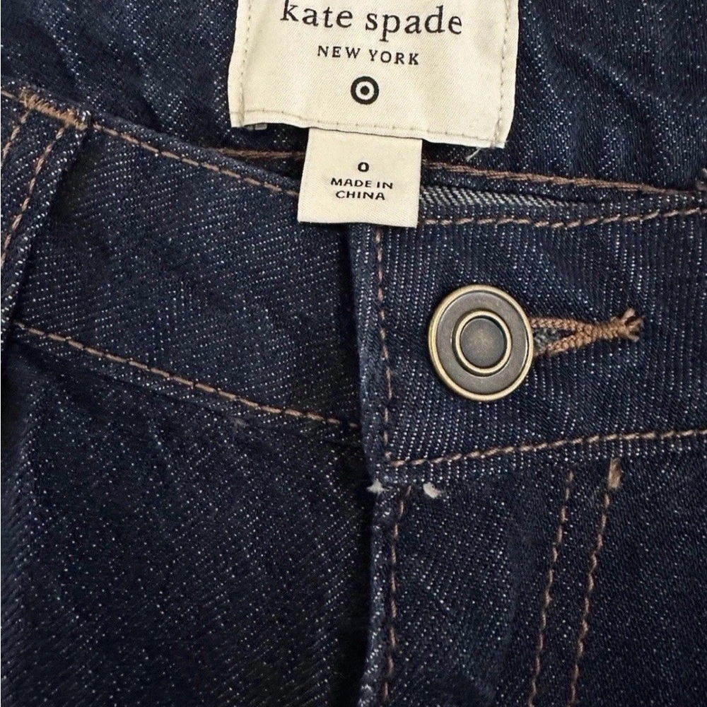 Kate spade target colab cropped denim size 0 - Picture 2 of 4
